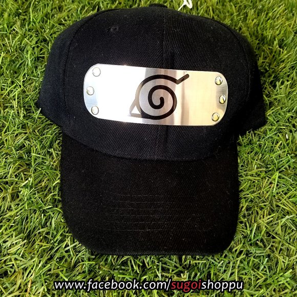 Gorra de Naruto con placa de metal